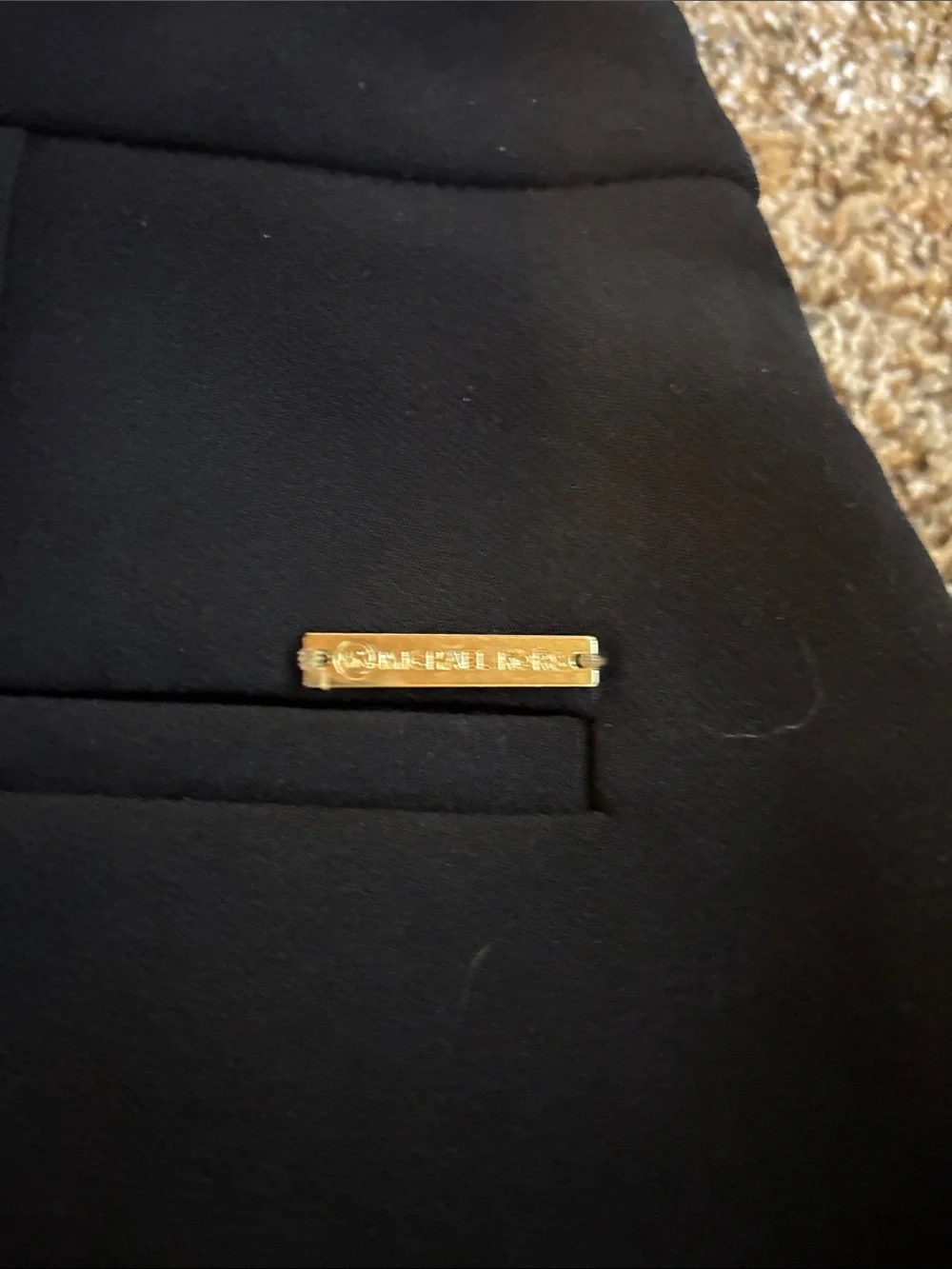 MICHAEL Michael Kors Black High-Rise Pleated Dress Shorts - Picture 7 of 9